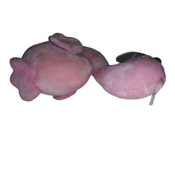 VTG Heartline Pink Flamingo Stuffed Plush Green Eyed Purple Wing Flamingo 1983 - Picture 7 of 12